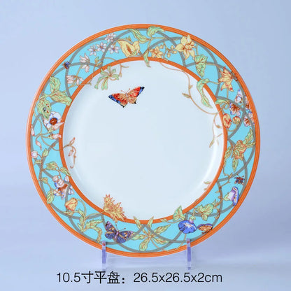 Vajilla DecorBites™ de porcelana fina: plato, taza de té, platillo, bandeja, vasos de café, vajilla de cocina