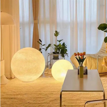Lámpara colgante LED DecorBites™ Cream Moon: Iluminación moderna para sala de estar, cocina y dormitorio