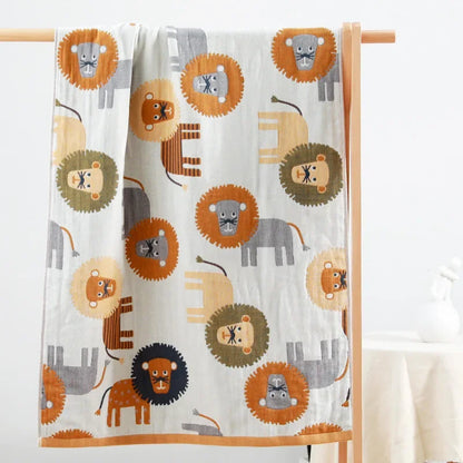 DecorBites™ Kids' Cute Cats Cotton Gauze Bath Towel