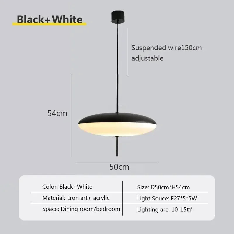 DecorBites™ LED Flying Saucer Pendant Lights for Dining Room, Restaurant, and Living Room