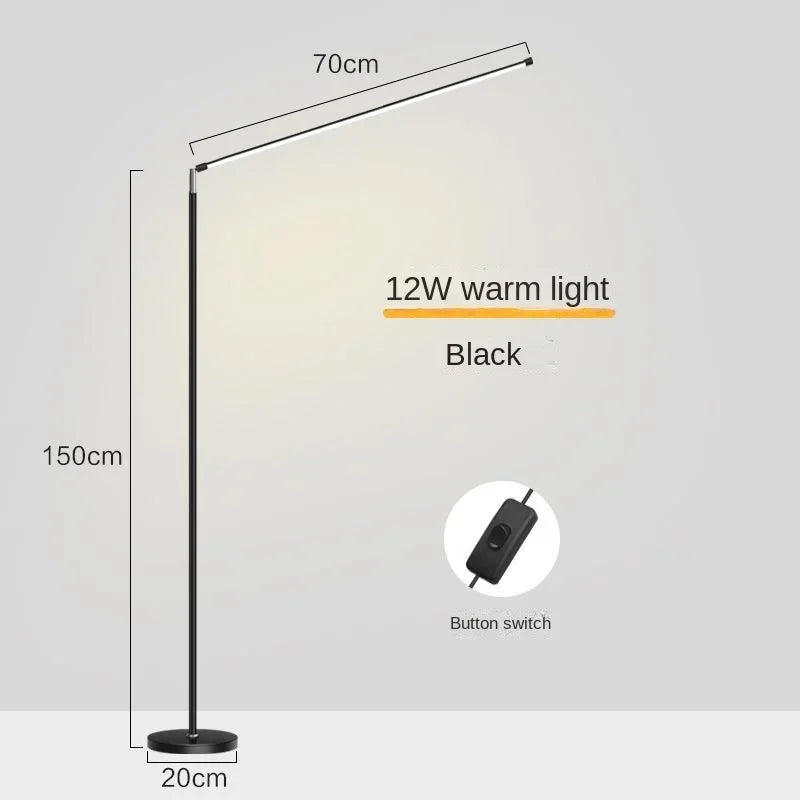 Lámpara de suelo LED Decorbites™: Accesorio de lectura minimalista súper brillante para sala de estar y dormitorio