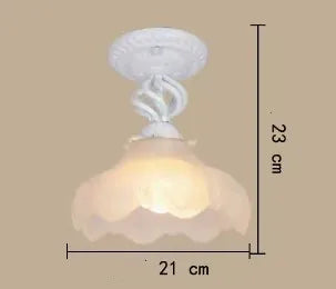 DecorBites™ Industrial Loft Chandelier with Glass Lampshade Lighting Fixture