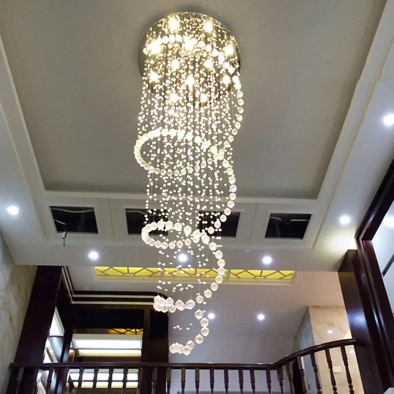 DecorBites™ Crystal LED Ceiling Chandelier: Elegant Lighting for Bedroom Living Room Corridor