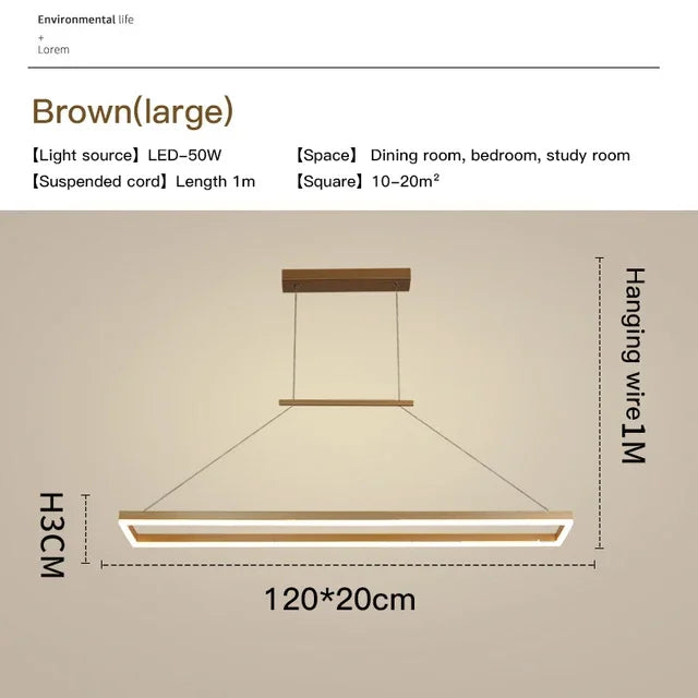 DecorBites™ Aluminum LED Ceiling Chandelier - Modern Design for Kitchen Island, Dining Table, Office, Bar