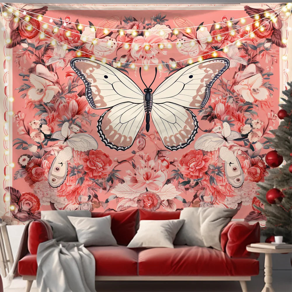 Decobites Butterfly Series Background Cloth for Home Decoration Living Room and Bedroom