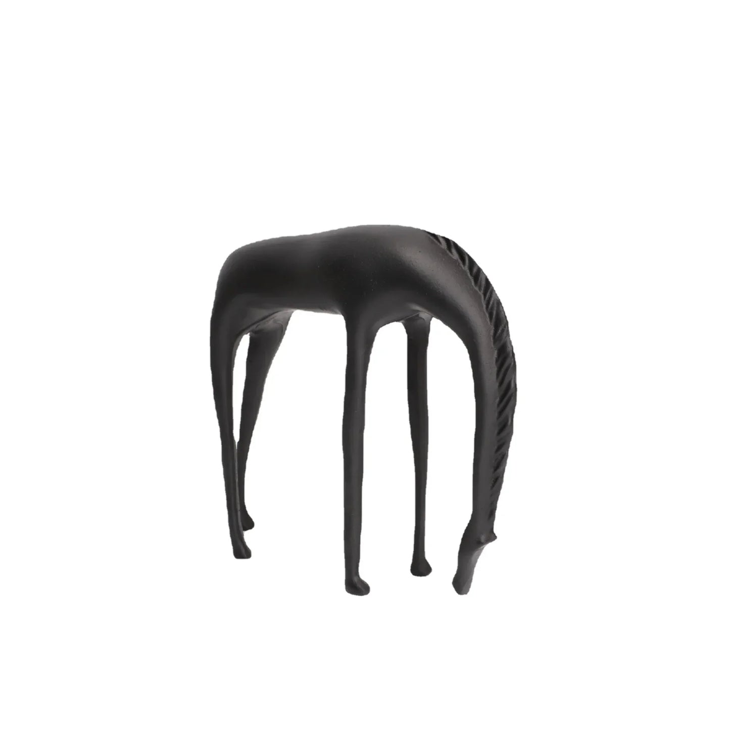 DecorBites™ Abstract Horse Iron Sculpture - Metal Animal Figurine for Home Decor