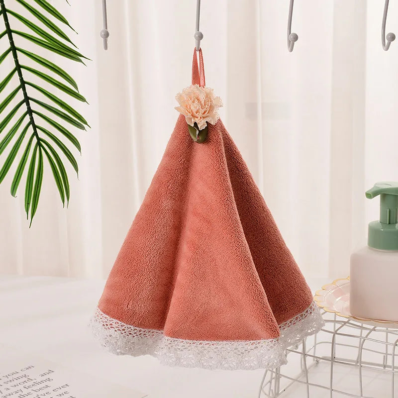 Toalla de mano para bebé Vestido de encaje Decorbites™: Suave, absorbente y linda para cocina y baño