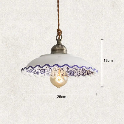 DecorBites™ Chinese Style Porcelain Hanging Lamp for Clothing Store & Bedroom