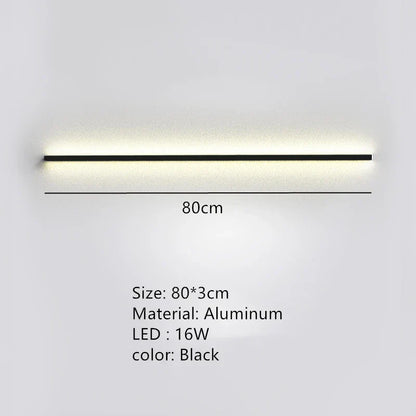 DecorBites™ LED Wall Lights Dimming Switch Black Gold White Metal Sconces Bedroom Aisle Lamp