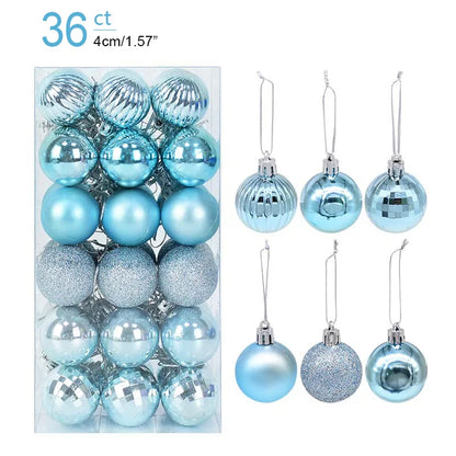 1box Christmas Balls Christmas Tree Ornaments Ball Xmas Hanging Tree Pendants Home Party Decor 2023 New Year Gift Noel Navidad