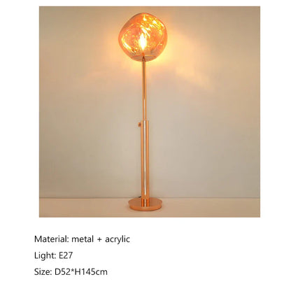 DecorBites™ LED Lava Floor Lamp Nordic Minimalist Indoor Lighting Room Bedroom Standing Light