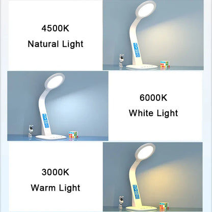DecorBites™ LED Desk Lamp - USB Chargeable, Dimmable, Foldable, Eye Protection, Study Lighting
