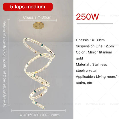 DecorBites™ Crystal Chandelier: Elegant Post-Modern Lighting for Living Room & Restaurant