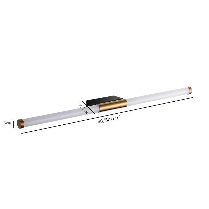 Lámpara de pared LED lineal tubular de metal DecorBites™ para sala de estar, dormitorio, pasillo, escalera o corredor