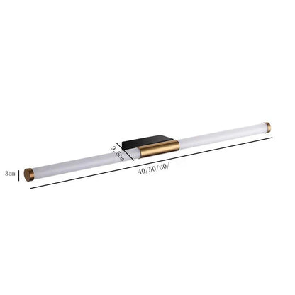 Lámpara de pared LED lineal tubular de metal DecorBites™ para sala de estar, dormitorio, pasillo, escalera o corredor