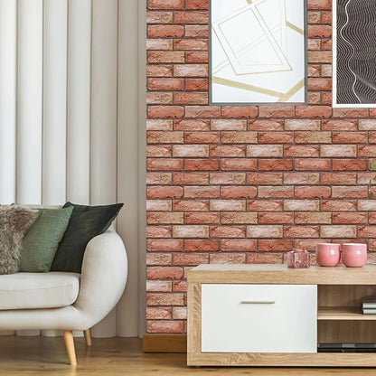 Self-Adhesive 3D Brick Wall Panels