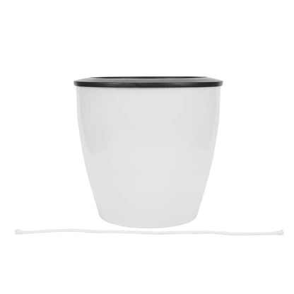 Self-Watering Plastic Flower Pot - Green