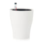 Self-Watering White Plastic Flower Pot