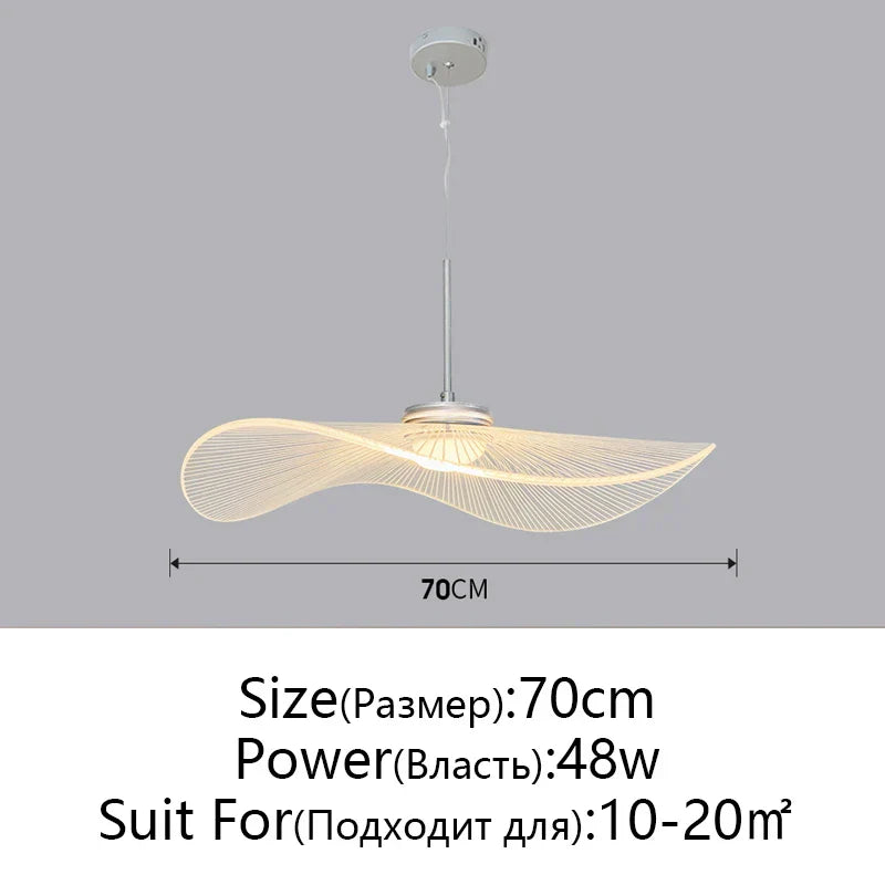 DecorBites™ Lotus Leaf Hat Chandelier: Modern Fashion for Living Room & Bedroom