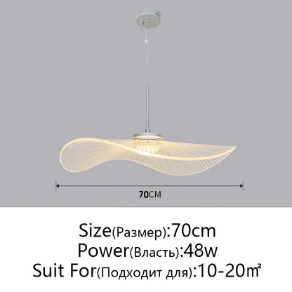 DecorBites™ Lotus Leaf Hat Chandelier: Modern Fashion for Living Room & Bedroom