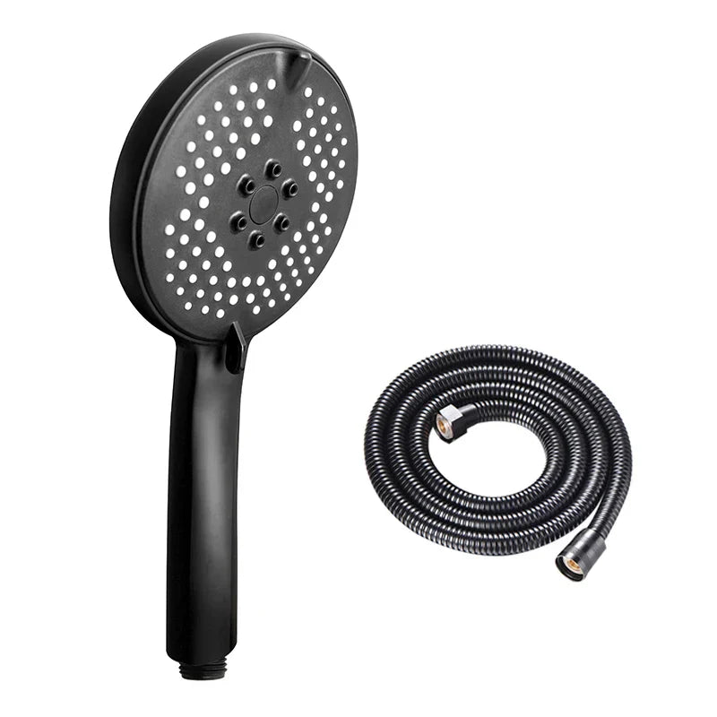 رأس دش DecorBites™ 3 في 1 لتعزيز الضغط مع قاعدة خرطوم - إنتاجية مياه كبيرة