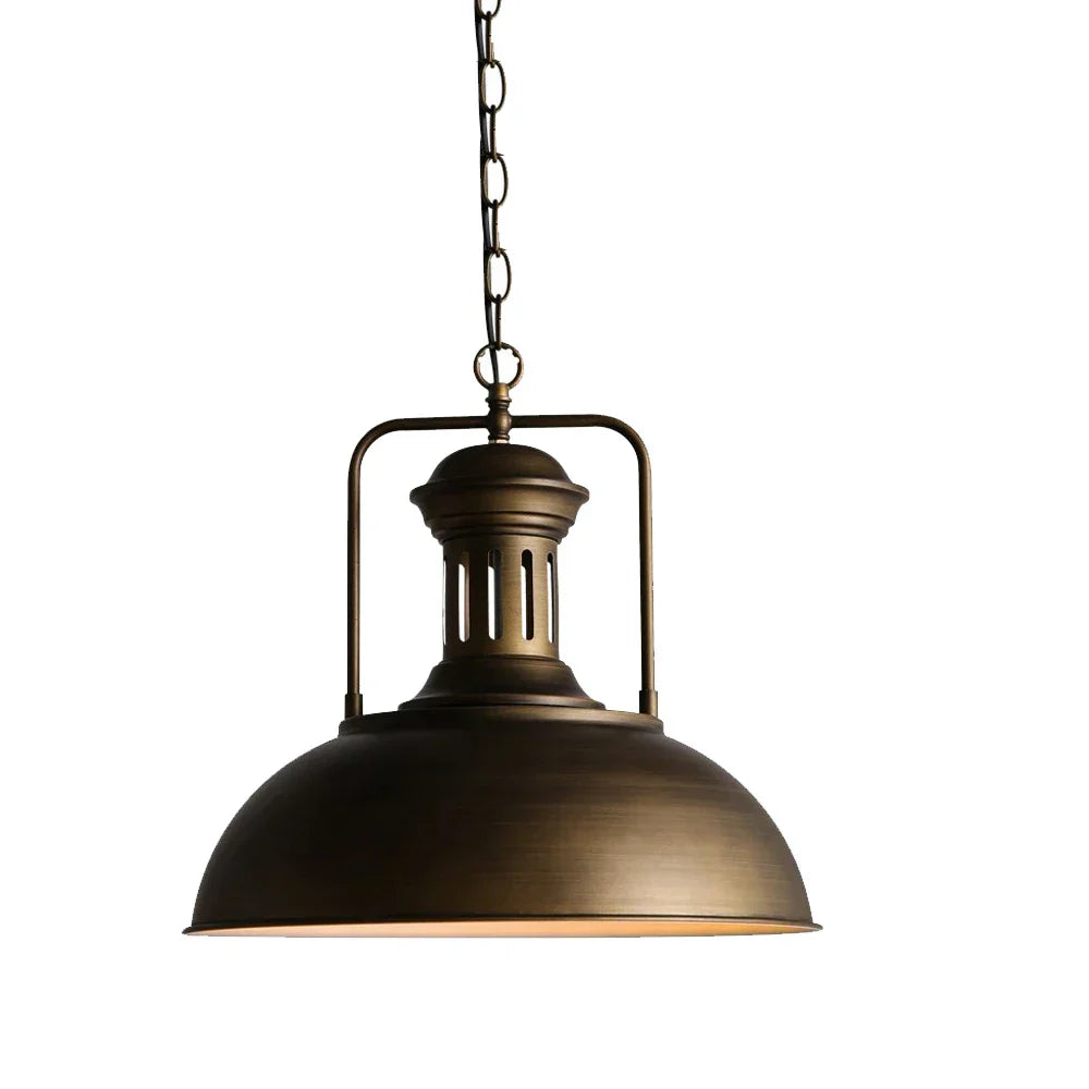 DecorBites™ Industrial Pendant: Vintage Retro Hanging Light for Living Room & Kitchen.