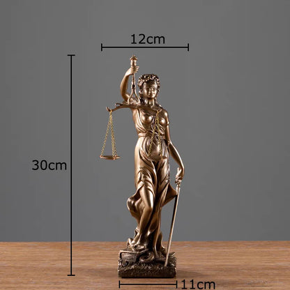 DecorBites™ Justice Goddess Resin Sculpture - Room Aesthetic Decor