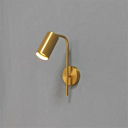 DecorBites™ Golden LED Reading Wall Lamp, Modern Minimalist Bedside Wall Light