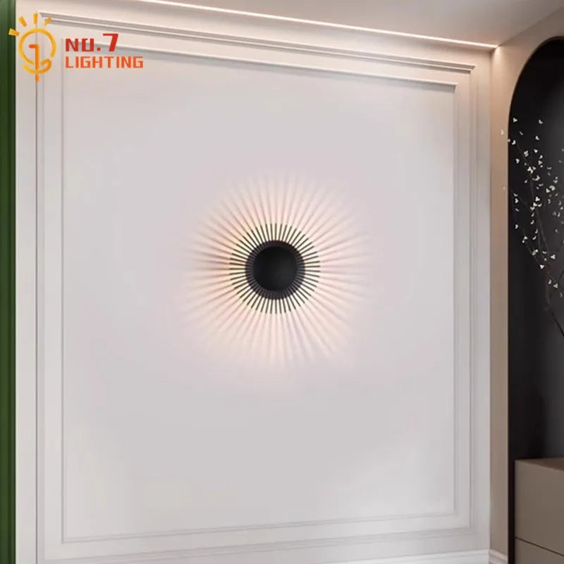 DecorBites™ LED Aluminum Wall Lamp: Modern Minimalist Art Decor for Living Bedroom Hotel