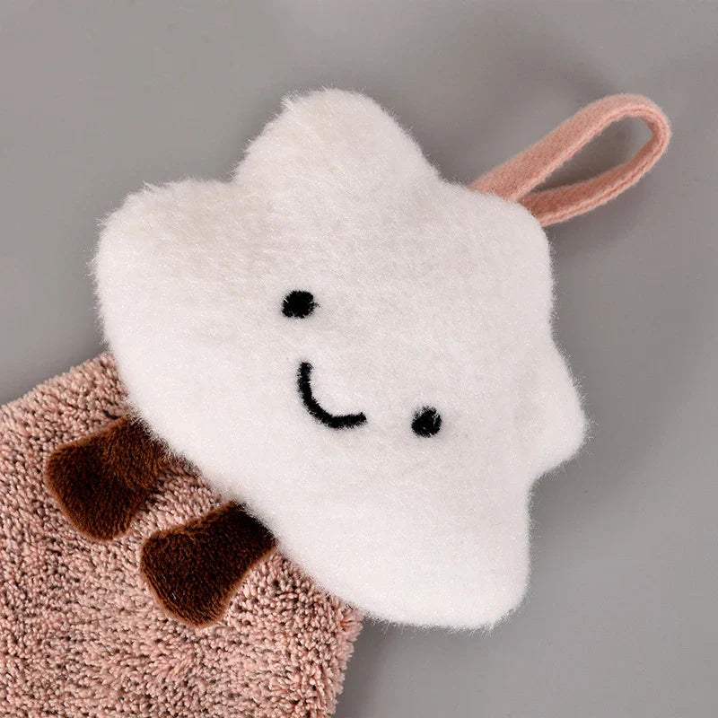 DecorBites™ Cloudy Day Hand Towel - Antibacterial Bamboo Charcoal Fiber Kitchen & Bath Soft Towel