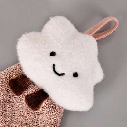 DecorBites™ Cloudy Day Hand Towel - Antibacterial Bamboo Charcoal Fiber Kitchen & Bath Soft Towel