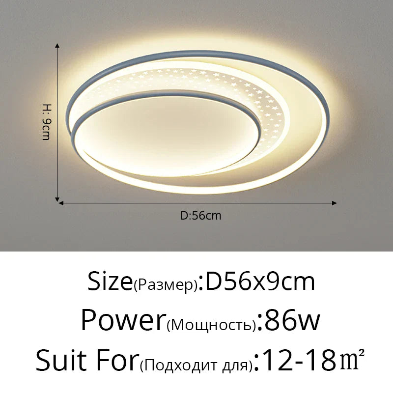 DecorBites™ Gold Gray LED Chandelier: Creativity Combo Round Star Lamps