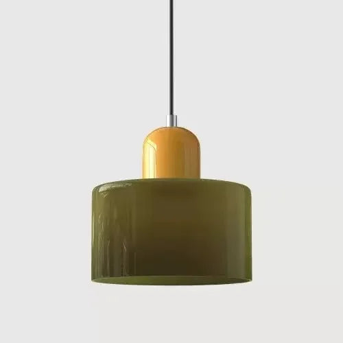 Vintage Stained Glass Mini Pendant Light