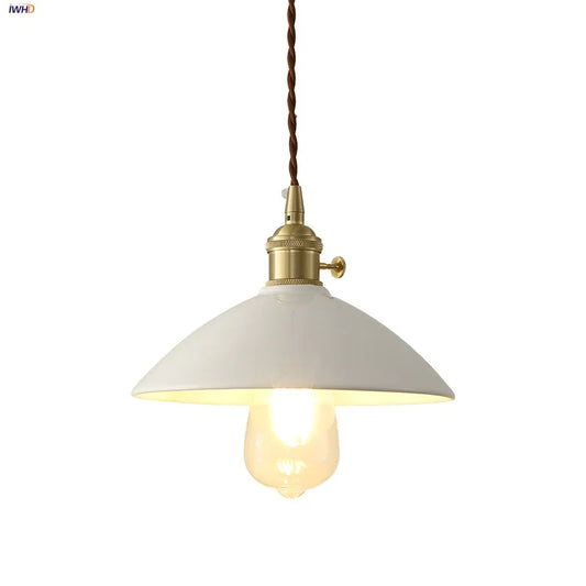 DecorBites™ Ceramic Knob Switch LED Pendant Light, Nordic Modern Hang Lamp