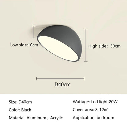 DecorBites™ LED Semicircular Ceiling Light for Bedroom, Aisle, Balcony - Modern & Creative Lighting Fixtures