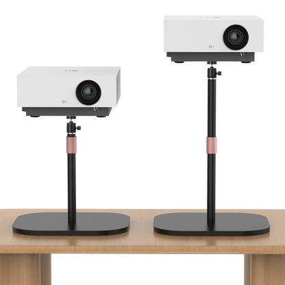 DecorBites™ Adjustable Height Metal Monitor Stand with Round Base for DSLR Video