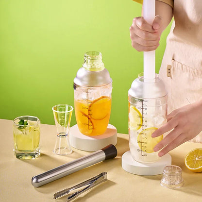 DecorBites™ Cocktail Shaker: Bartender's Beverage Mixer for Champagne & Cocktails