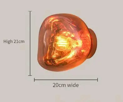 Lámpara de pared de vidrio de lava Decorbites™: Diseño nórdico para la decoración del hogar, sala de estar, dormitorio