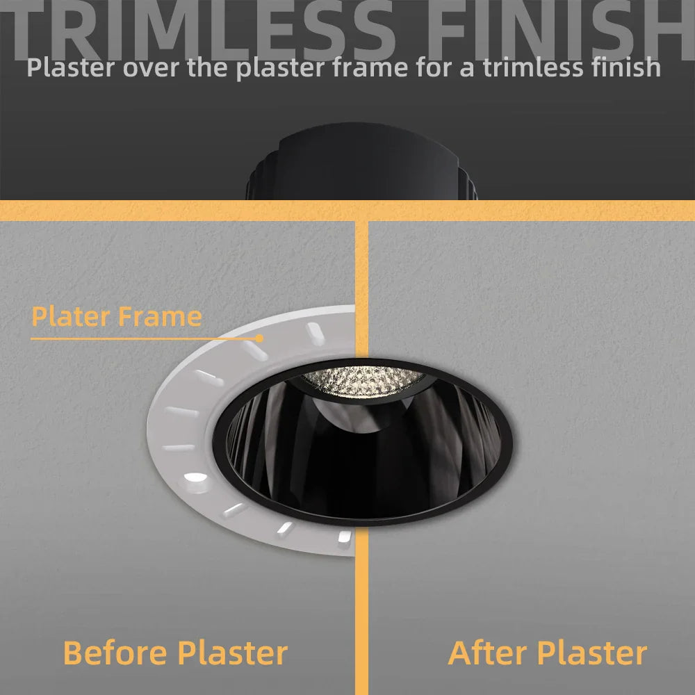أضواء ديكوربايتس™ 12 وات مضادة للتوهج، إضاءة كشافة مدمجة Ra97، مصباح داخلي لغرفة المعيشة