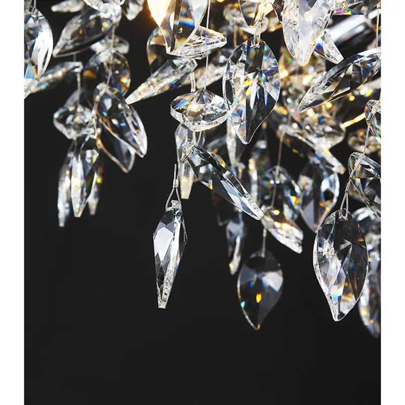DecorBites™ Crystal Pendant Chandelier Luxury LED Lighting Branch Design for Living and Dining Rooms