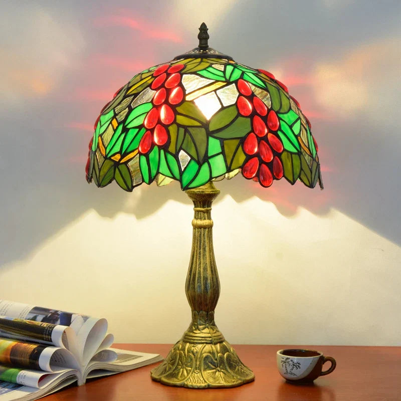 Decorbites™ Libellen Tiffany Bleiglas Tischlampe Vintage Schlafzimmer Schreibtischleuchte