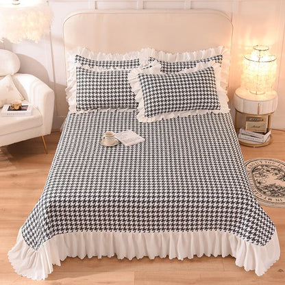 DecorBites™ Chiffon Quilted Bed Spread Set - Queen Size Cotton Bedspread Cover