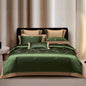 Decobites Luxury European Jacquard Duvet Cover Set with Satin Finish