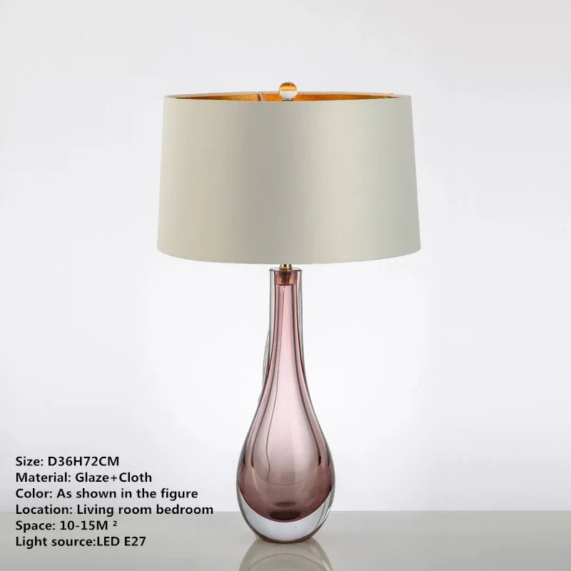 Lámpara de Mesa Glaze™ Decorbites: Luz de Escritorio LED de Arte Moderno para Hogar y Hotel