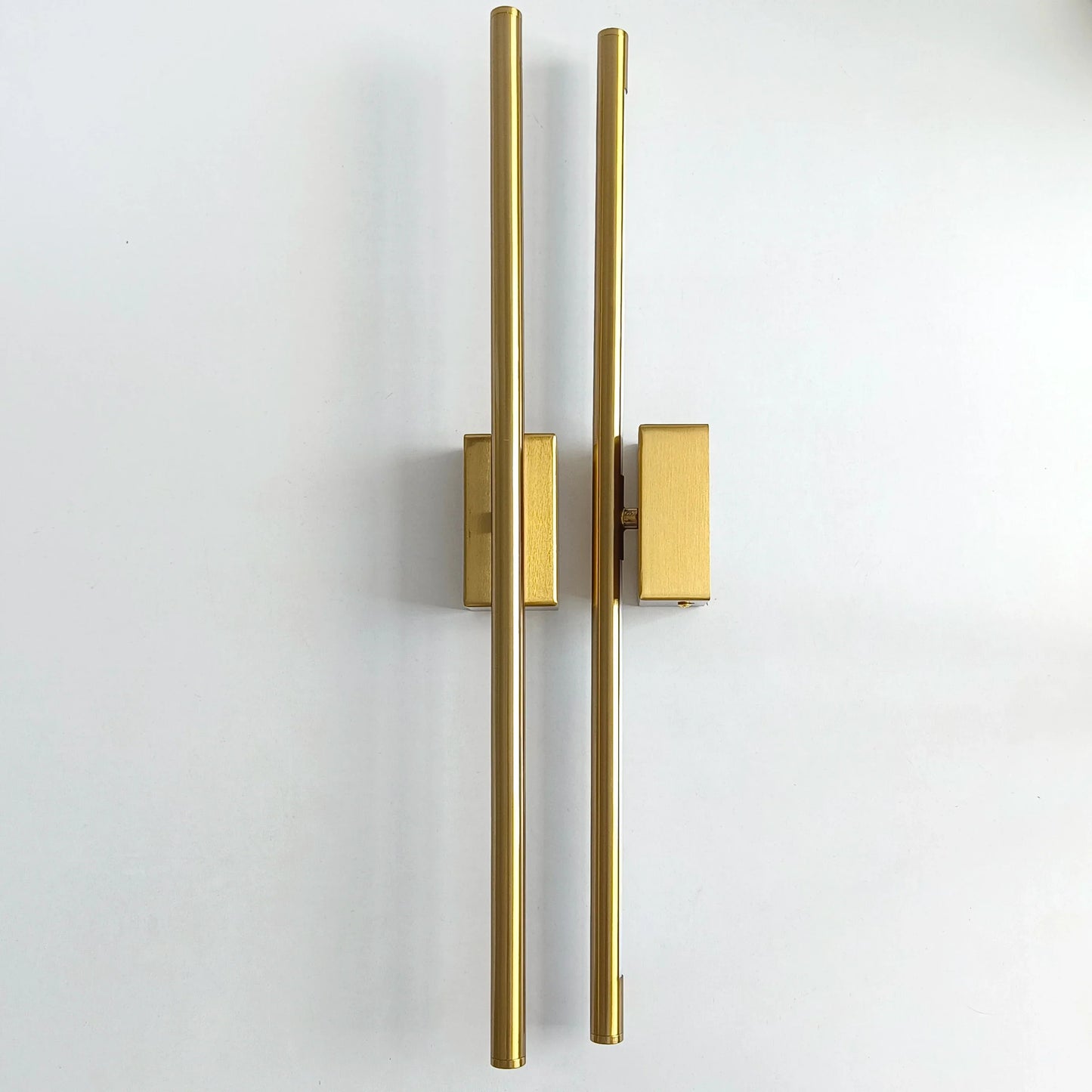 DecorBites™ LED Metal Tube Wall Lamp Modern Black Gold Decor Sconce for Bedroom Foyer Bathroom