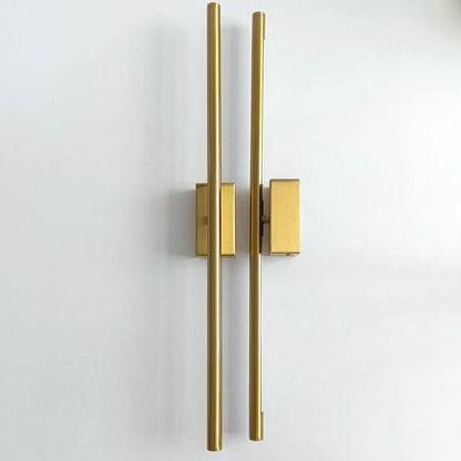 DecorBites™ LED Metal Tube Wall Lamp Modern Black Gold Decor Sconce for Bedroom Foyer Bathroom