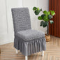 Decobites Stretch Solid Chair Cover Protector - Wrinkle-Resistant, Premium Quality