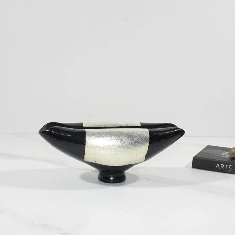 DecorBites™ Elliptic Resin Flower Pot Vase Home Decor Floral Arrangement Accessories