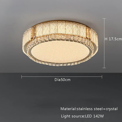 DecorBites™ Glass Crystal LED Ceiling Lamp Modern Minimalist Home Décor Light Fixtures