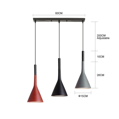 DecorBites™ LED Chandeliers: 3 Pendant Lights Kitchen Dining Room Art Decor Hanging Lamp